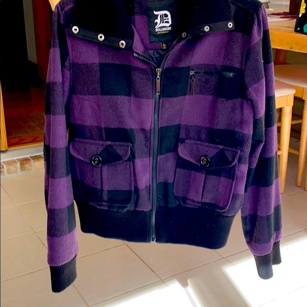 Purple wool coat/jacket